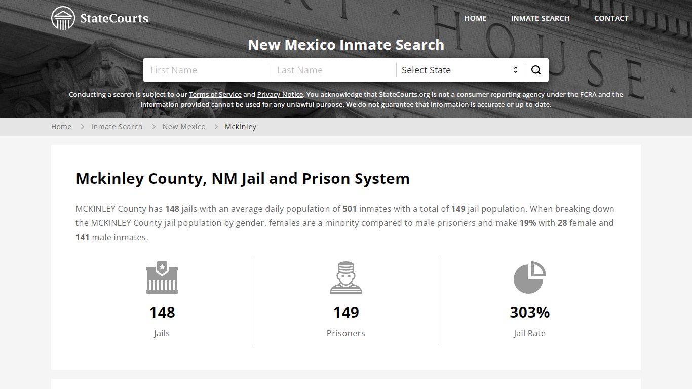 Mckinley County, NM Inmate Search - StateCourts