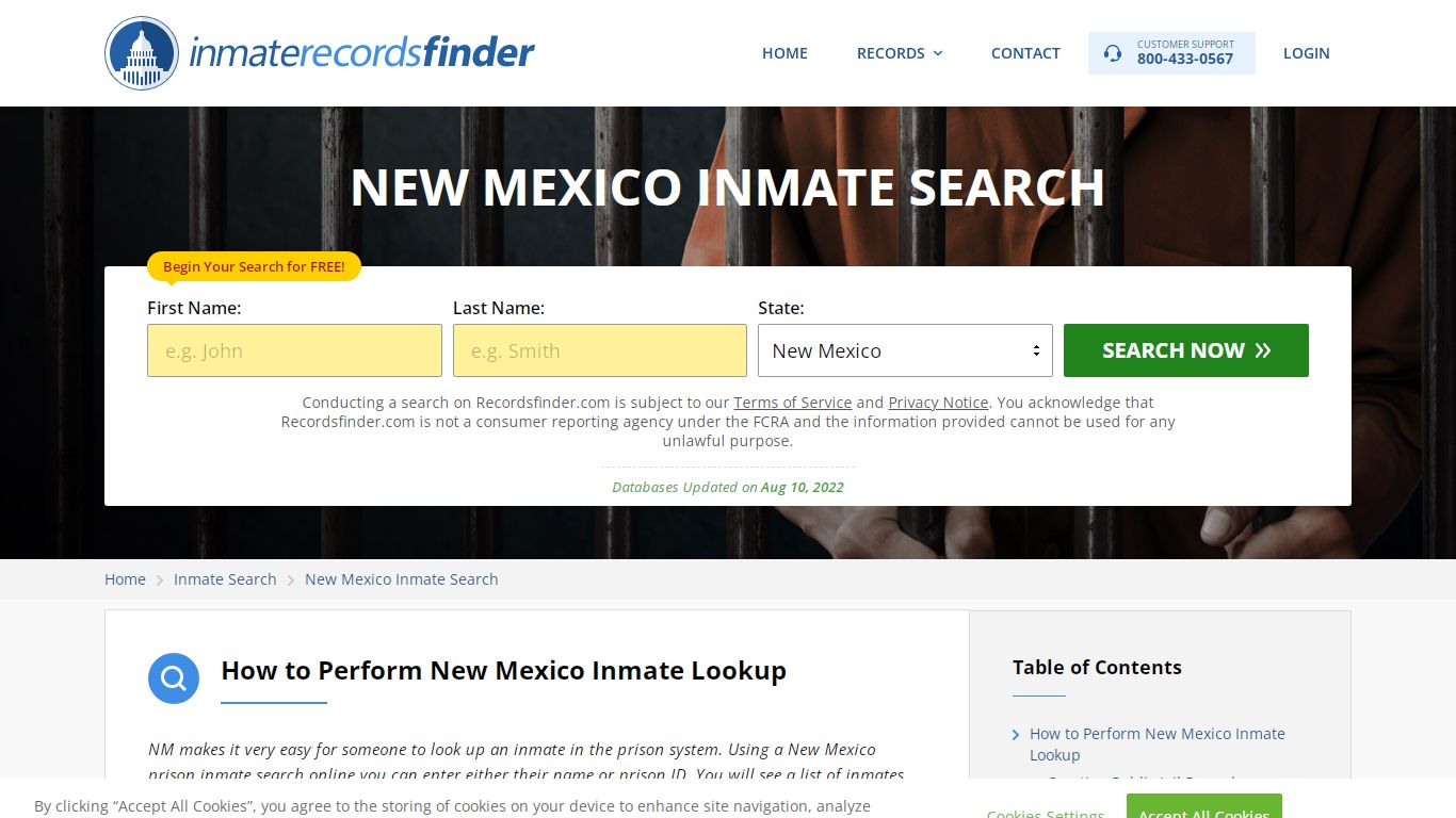 New Mexico Inmate Search - Jail & Prison Records Online