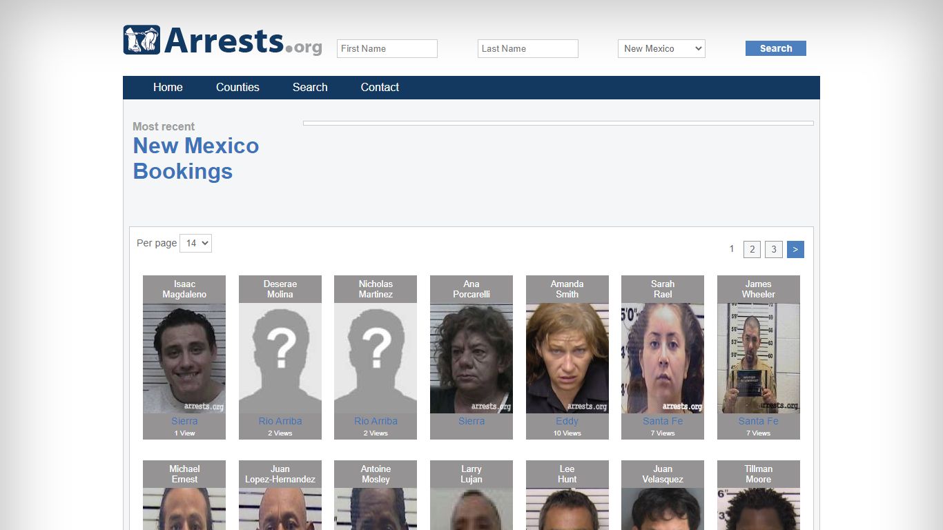 New Mexico Arrests and Inmate Search